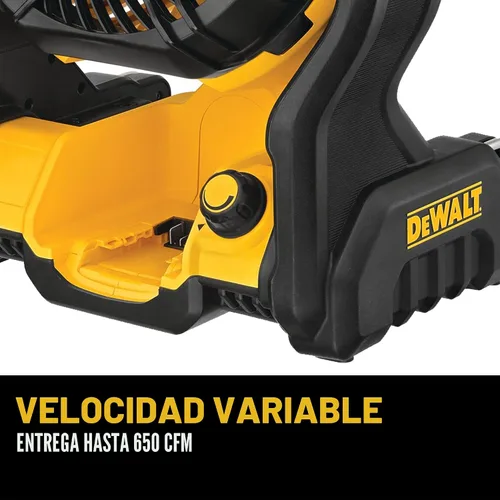 Miniatura 5 de DEWALT 20V MAX Ventilador portátil, ventilador de taller inalámbrico recargable con batería, hasta 4.5 horas de duración, velocidad variable, 650