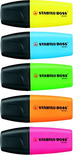 Miniatura 2 de STABILO - BOSS MINI - Resaltador - Pack de 5 - Colores surtidos