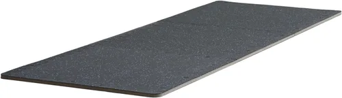 Miniatura 4 de VEVOR Suelo de gimnasio de 0.56 pulgadas, 100 pies cuadrados, 25 baldosas para gimnasio en casa, parte superior de goma con espuma EVA de alta Negro