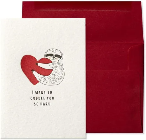 NIQUEA.D Tarjeta del día de San Valentín, Husband Xoxo, incluye un sobre único de sentimiento y coordinación (NVD-0016)