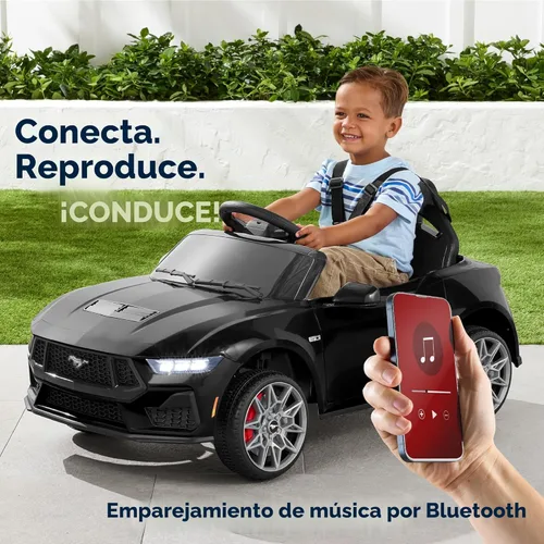 Miniatura 4 de Best Choice Products Auto Eléctrico de Paseo de 12V para Niños con Licencia Oficial de Ford Mustang con Control Parental, Luces LED, 2 Velocidades