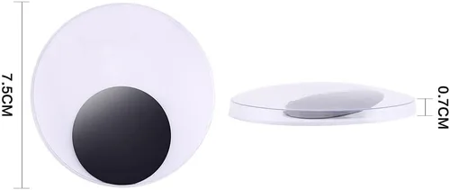 Miniatura 3 de DECORA Ojos Saltones Móviles de Plástico de Gran Tamaño de 3 Pulgadas con Autoadhesivo para Manualidades, Juego de 4 Cd086s1p1