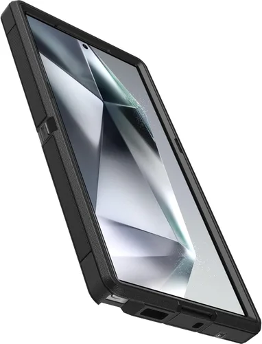 Miniatura 3 de OtterBox Funda transparente para Samsung Galaxy S24 Ultra Defender Series XT, lado oscuro (negro/transparente), sin pantalla, resistente, con cordón