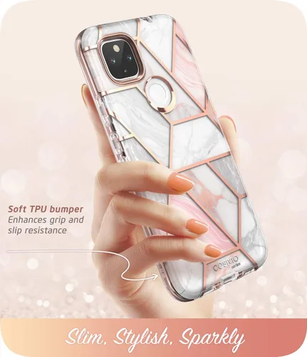 Miniatura 3 de i-Blason Cosmo Series - Funda para Google Pixel 5a 5G de 6.34 pulgadas (2021), funda protectora delgada de cuerpo completo con protector de pantalla