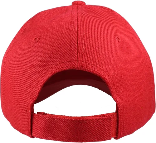 Miniatura 55 de Gorras de béisbol con correa trasera ajustable, lisas, negras, 12