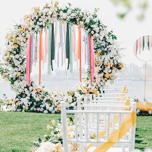 Miniatura 5 de 4 rollos de cinta de gasa de gasa con flecos de 1 pulgadas de ancho x 5 yardas, color rojo óxido, bordes deshilachados para invitaciones de boda