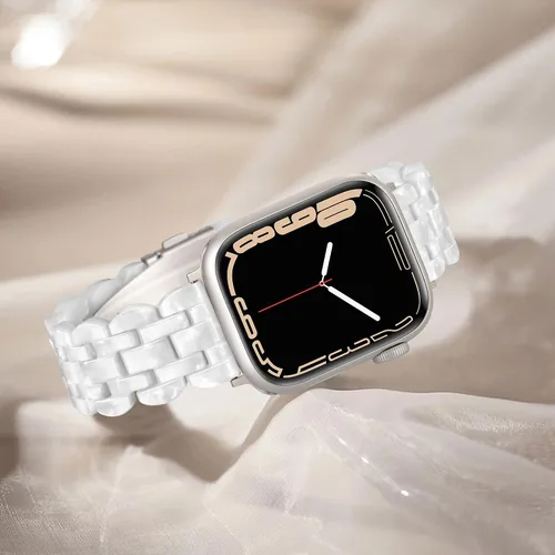 Miniatura 2 de Compatible con Apple Watch Band de 1.614 in, 1.575 in, 1.496 in o 1.929 in, 1.772 in, 1.732 in, 1.654 in, correa de repuesto de resina ligera Oval