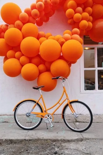 Miniatura 3 de Globos naranjas para fiesta, 5 pulgadas, 50 globos de Halloween de color naranja