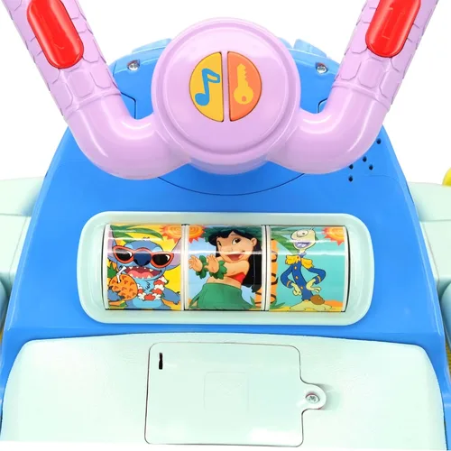 Miniatura 3 de Kiddieland: Avión de actividad: Stitch - Vehículo Disney con luz y sonido, pie a piso, tablero interactivo, hélices, mango de empuje y tracción