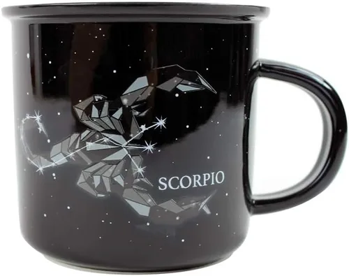 Miniatura 9 de Creature Cups Aquarius - Taza de cerámica - Taza de café de astrología de 13.5 onzas con rasgos del horóscopo en el interior Géminis
