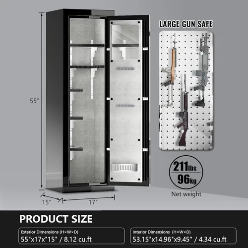 Miniatura 2 de Caja fuerte ignífuga con bloqueo digital – Caja fuerte grande de 8.12 pies cúbicos para pistola para el hogar, la oficina y los negocios Diseño