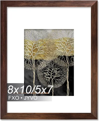Miniatura 142 de Fxojyvo Marco de Fotos de 4x6, Muestra Foto de 3.5x5 con Paspartú o 4 x 6 Sin Paspartú, Liviano y de Alta Transparencia Marco de 4 por 6 para Pared