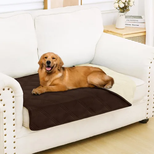 Miniatura 97 de Smiry Funda Impermeable para Cama de Perro, Manta Suave Reversible para Mascotas, Lavable a Prueba de Fugas para Gatos y Perros, Funda para Sofá