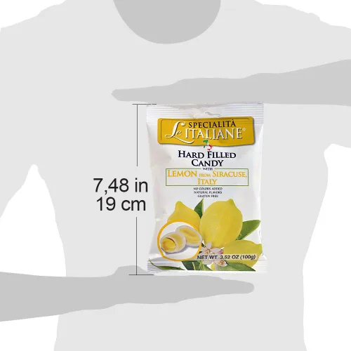 Miniatura 4 de Serra Caramelo relleno duro con limón de Siracuse, 3.52 onzas (paquete de 6)