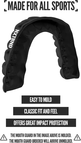 Miniatura 2 de Paquete de 2 protectores bucales clásicos Nxtrnd, boquilla deportiva de ajuste personalizado para fútbol americano, boxeo, MMA, baloncesto, hockey