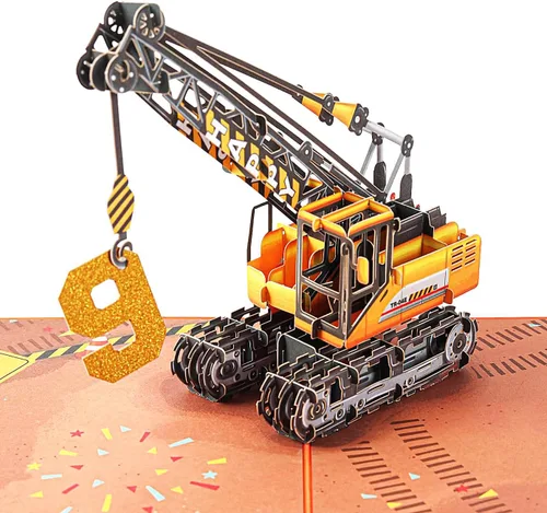 Miniatura 9 de Liif Tarjeta de cumpleaños emergente 3D para niño de 5 años, sobre incluido