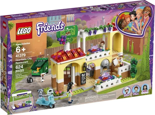 Miniatura 4 de LEGO Friends Heartlake City Restaurant 41379 - Juego de restaurante con mini muñecas y scooter de juguete para juego de simulación, kit