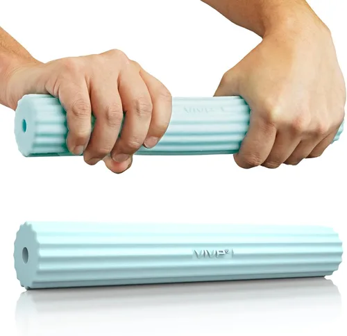 Miniatura 10 de Vive Barra de terapia flexible para alivio del codo de tenis (mediana), ayuda a la terapia física, mejora la tendinitis y la fuerza de agarre, azul