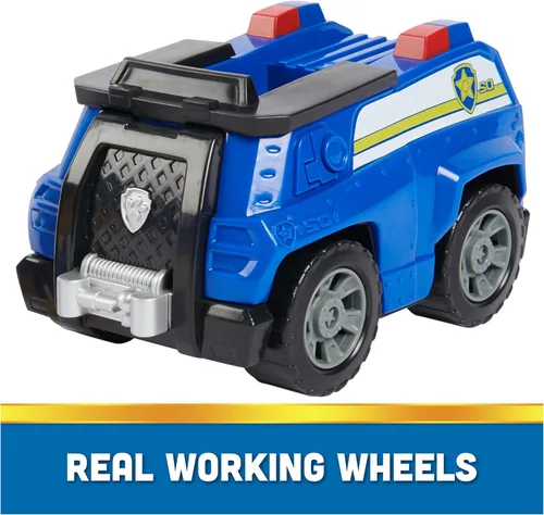 Miniatura 7 de Paw Patrol, Patrulla de Chase, Vehículo de juguete con figura de acción coleccionable, juguetes para niños con conciencia sostenible para niños