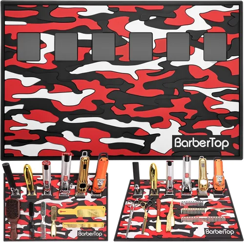 Miniatura 13 de Alfombrillas magnéticas de peluquería, antideslizante y flexible para tijeras, tapete de salón de belleza, herramientas de silicona resistente al