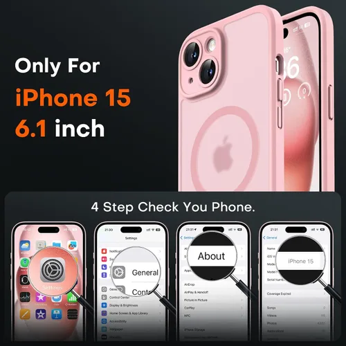 Miniatura 197 de TOCOL Funda para iPhone 11, compatible con Magsafe, protección completa de cámara, imanes integrados, protección contra caídas, funda translúcida
