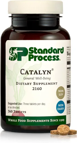 Miniatura 8 de Standard Process Catalyn - Tableta de bienestar general para ayudar a la actividad antioxidante, contiene vitaminas A, B6 y D, diseñada para cerrar