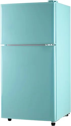 Miniatura 9 de Anukis - Refrigerador compacto de 3.2 pies cúbicos de 2 puertas con congelador para departamento, recámara, oficina, familia, sótano, cochera