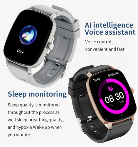 Miniatura 5 de Reloj inteligente para hombre, relojes inteligentes con monitor de frecuencia cardíaca, seguimiento del sueño, Bluetooth, notificaciones