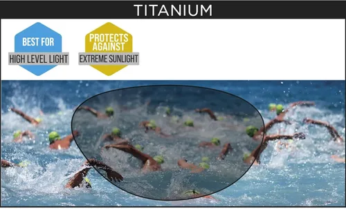 Miniatura 4 de Zoggs Gafas de natación unisex de titanio Predatоr para adultos con junta ultra ajustada y lentes curvos espejados con protección UV antivaho