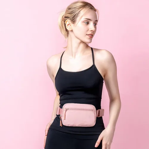 Miniatura 42 de WESTBRONCO Riñoneras para mujeres y hombres, bolsa para cinturón con bolsillos con cremallera, riñoneras modernas, bolsas cruzadas ligeras de 1