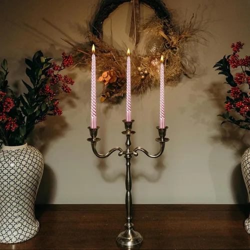 Miniatura 5 de Kemladio - Juego de 8 velas cónicas de 10 pulgadas, sin aroma, de combustión de 7.5 horas, velas altas para cenas elegantes, decoraciones de fiesta