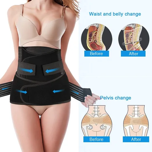 Miniatura 6 de Faja modeladora para recuperación posparto, 3 en 1, para abdomen/cintura/pelvis