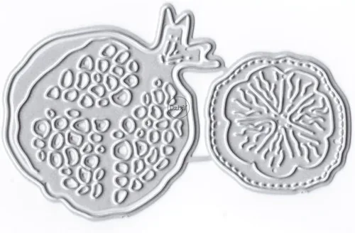 Miniatura 3 de DzIxY Bonitos pétalos de granada troqueles de corte de metal para kit de fabricación de tarjetas, troqueles de papel en relieve, plantillas para 20