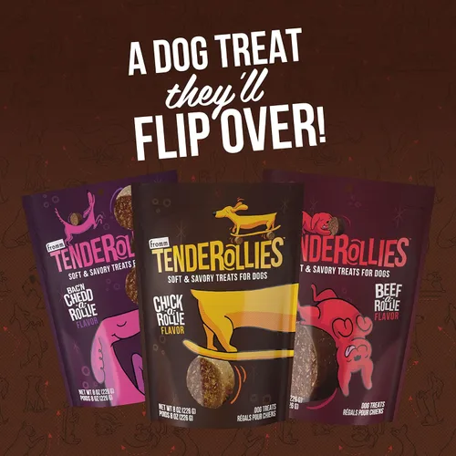 Miniatura 6 de Fromm Tenderollies Chick-a-Rollie - Golosinas para perros, suaves y saladas, receta de pollo, 8 onzas