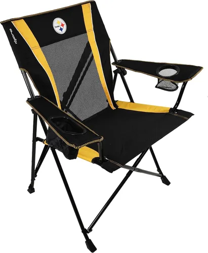 Kijaro Silla plegable para ventilador deportivo, 26 pulgadas de largo x 35.5 pulgadas de ancho x 37 pulgadas de alto, Pittsburgh Steelers