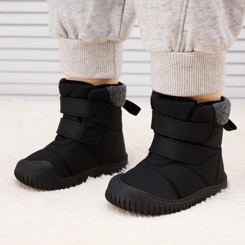 Miniatura 36 de BMCiTYBM Botas de nieve de invierno para bebés y niños pequeños, de piel sintética, cálidas, antideslizantes, zapatos para primeros pasos