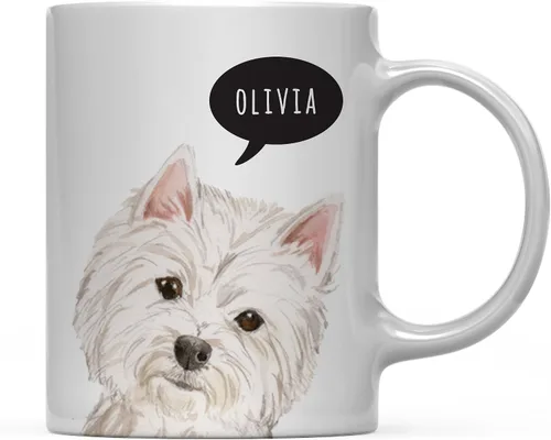 Miniatura 73 de Andaz Press Taza de café personalizada de 11 onzas para perro, Shih Tzu Shorter Haired Up Close, paquete de 1 Shih Tzu pelo más corto personalizado