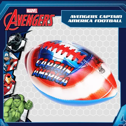 Miniatura 2 de Capelli Sport Marvel Avengers Capitán América - Fútbol juvenil pequeño, pequeño para niños, talla 6, multicolor