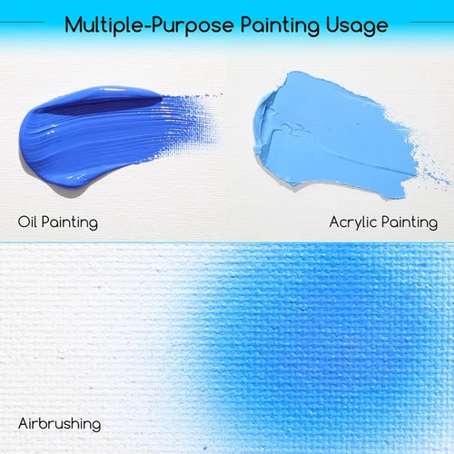 Miniatura 4 de MEEDEN Paquete de 12 tableros de lona 100% algodón para pintar, paneles de lienzo en blanco de 5 x 7 pulgadas para pintura al óleo y acrílica