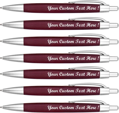 Miniatura 14 de Paquete de 100 bolígrafos personalizados con tinta negra personalizable