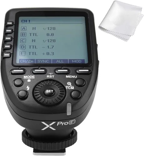 Godox XproF Xpro-F TTL - Disparador de flash inalámbrico para Fujifilm, 1/8000s HSS TTL-Convert-Manual Función de pantalla grande Diseño inclinado 5