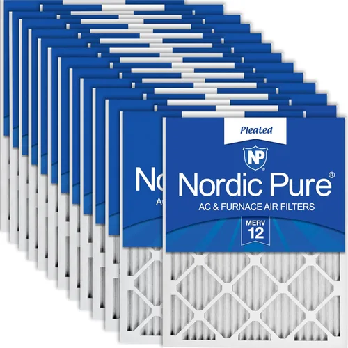 Miniatura 96 de Nordic Pure Filtros de aire para horno MERV 6 de 18 x 25 x 1 pulgadas (tamaño real: 17 1/2 x 24 1/2 x 3/4), color verde poliéster MERV 6, reduce
