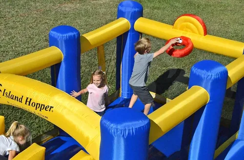 Miniatura 6 de Island Hopper, casa recreativa para saltar con tobogán