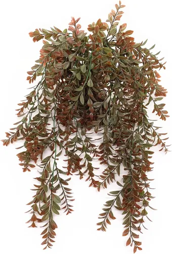 Miniatura 3 de CATTREE Vid colgante artificial, hojas de hiedra sintética, plantas de plástico, plantas de hojas falsas, plantas de hojas artificiales, resistentes