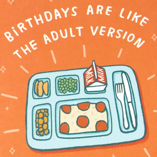 Miniatura 4 de Hallmark Shoebox - Tarjeta de cumpleaños divertida (pizza escolar)