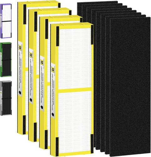 Filtro HEPA FLT4825 B de Repuesto Compatible con Purificadores de Aire G-Guardian AC4825 AC4825E AC4825W AC4300 AC4800 AC4900 AC4850, 4 Filtros HEPA