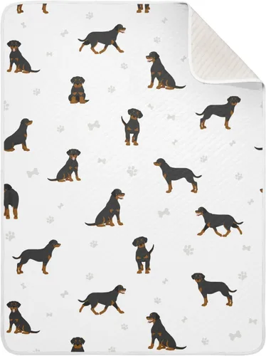Miniatura 9 de Manta de envoltura para ejercicios de Doberman de algodón para bebés, manta de recepción, manta suave y ligera para envolver para cuna, cochecito