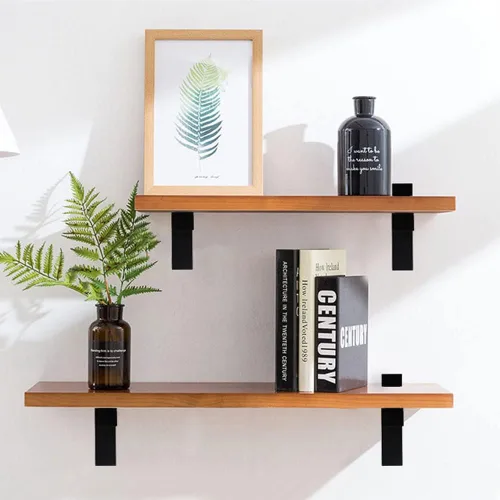 Miniatura 8 de Soporte de metal ajustable de madera/vidrio para estante de pared, soportes de montaje, soporte de pared para estante de 0.197-1.181 in