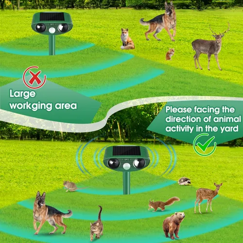 Miniatura 2 de Paquete de 2 repelentes de gatos para exteriores
