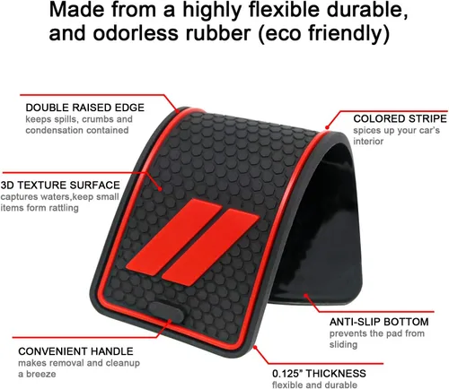 Miniatura 4 de Se ajusta a los accesorios Dodge Charger 2015-2023, juego de 26 piezas de soporte para portavasos, revestimiento de palanca de cambios de consola